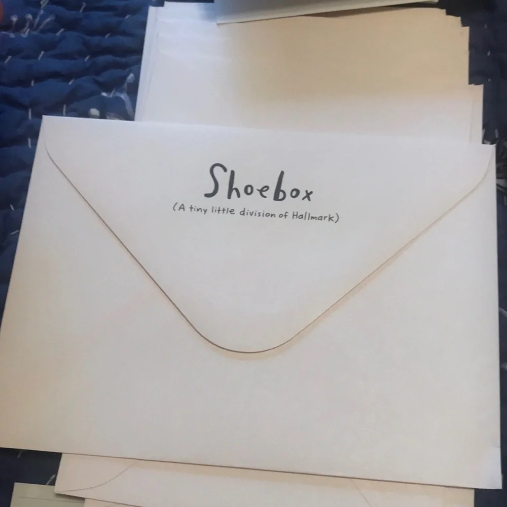 Shoe Box Cards in Shoe Tin